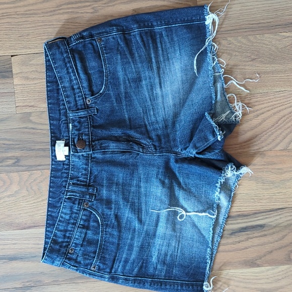 J. Crew Cut Off Denim Shorts Sz 4 - Picture 1 of 4